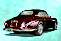 Tail Quarter, Alfa Romeo 6C 2500 SS Touring Berlinetta Villa d'Este, #915902, 1950