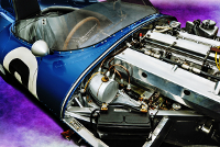 Motor Composition, Jaguar D-Type Short Nose, XKD 515, 1955