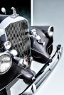 Nose Portrait, Pierce-Arrow Model 1242 Convertible Coupe Roadster, #3100006, 1933