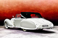 Tail Quarter, Delahaye 135 M Cabriolet El Glaoui, Figoni et Falaschi, #800998, 1948